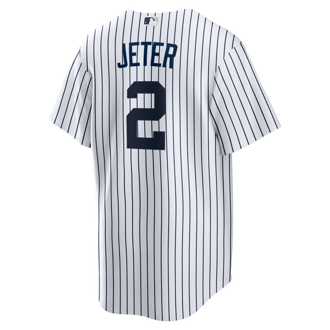 New York Yankees Derek Jeter Nike Home Retired Player Replica Jersey - White Team Jersey Sports Fan Apparel