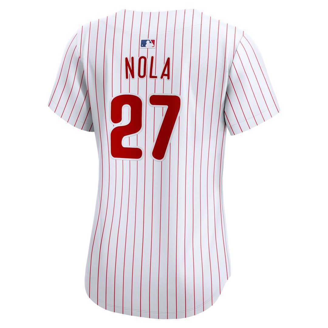Philadelphia Phillies Aaron Nola Nike Women's Home Limited Player Jersey - White Team Jersey Sports Fan Apparel