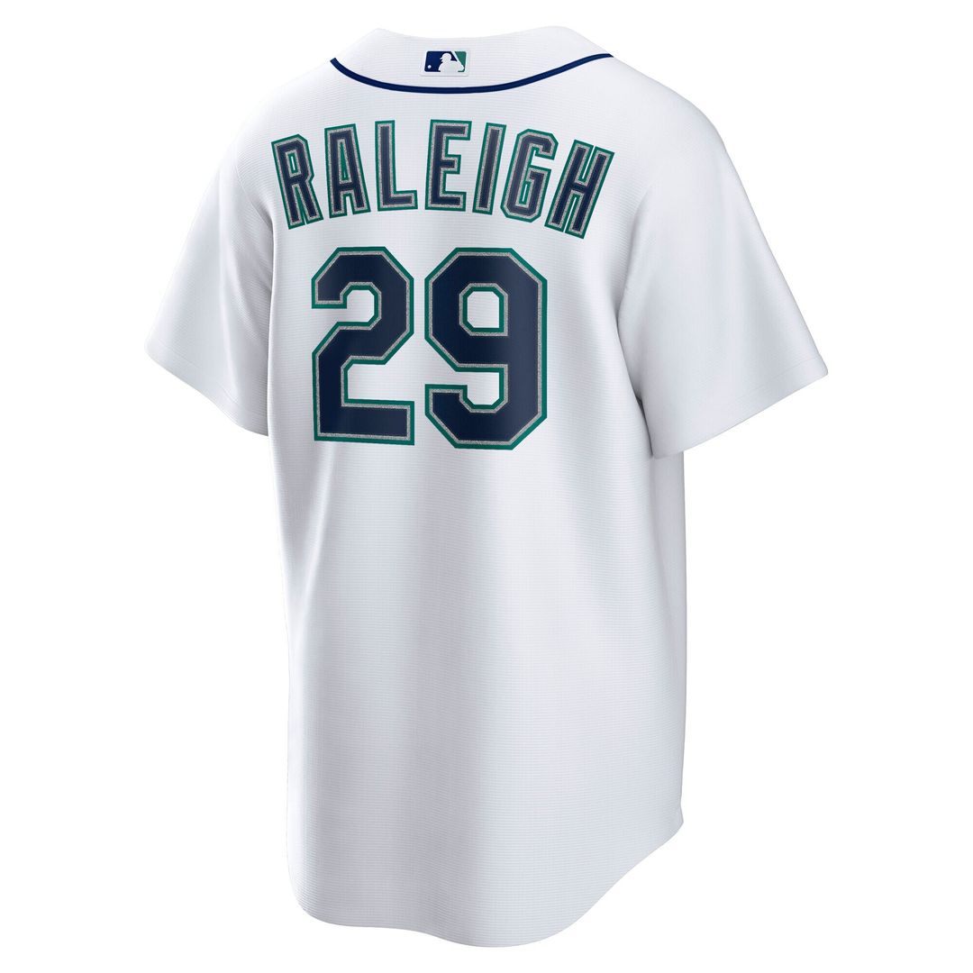 Seattle Mariners Cal Raleigh Nike Home Replica Player Jersey - White Team Jersey Sports Fan Apparel