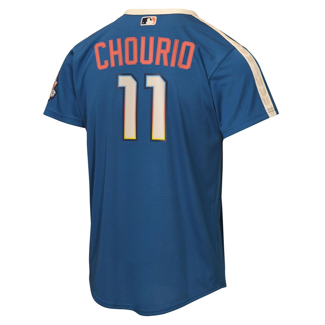 Milwaukee Brewers Jackson Chourio Nike Youth 2026 City Connect Stadium Jersey - Mineral Blue Team Jersey Sports Fan Apparel