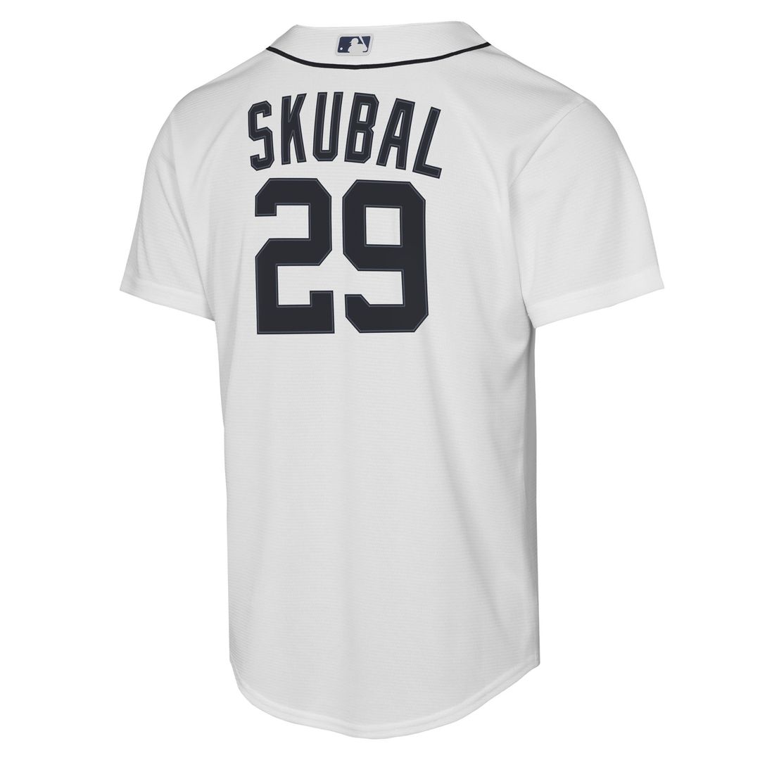 Detroit Tigers Tarik Skubal Nike Youth Home Replica Player Jersey - White Team Jersey Sports Fan Apparel