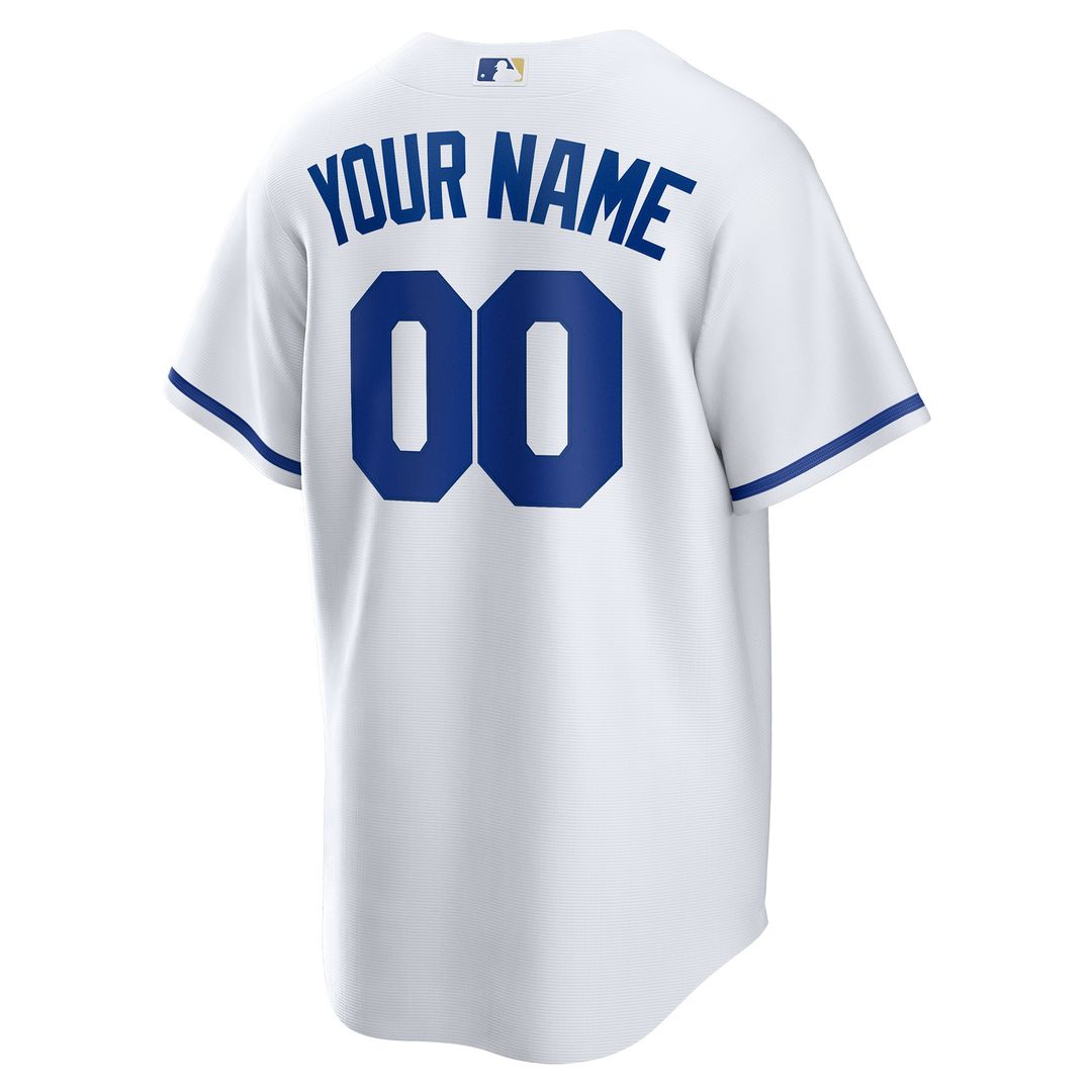 Kansas City Royals Nike Replica Custom Jersey - White Team Jersey Sports Fan Apparel