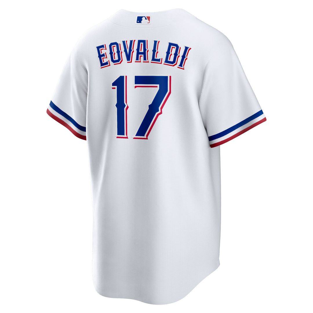 Texas Rangers Nathan Eovaldi Nike Home Replica Player Jersey - White Team Jersey Sports Fan Apparel
