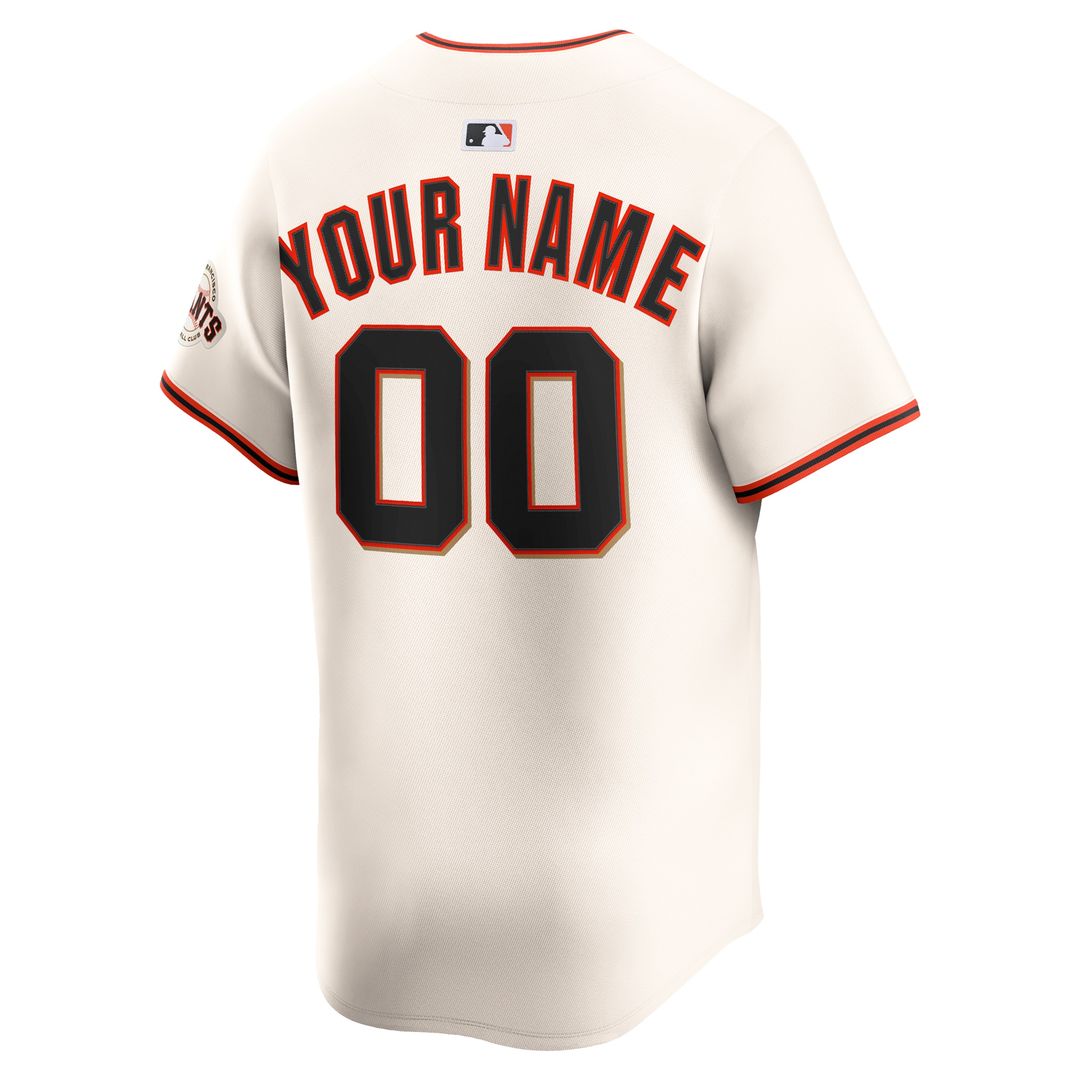 San Francisco Giants Nike Home Limited Custom Jersey - Cream Team Jersey Sports Fan Apparel