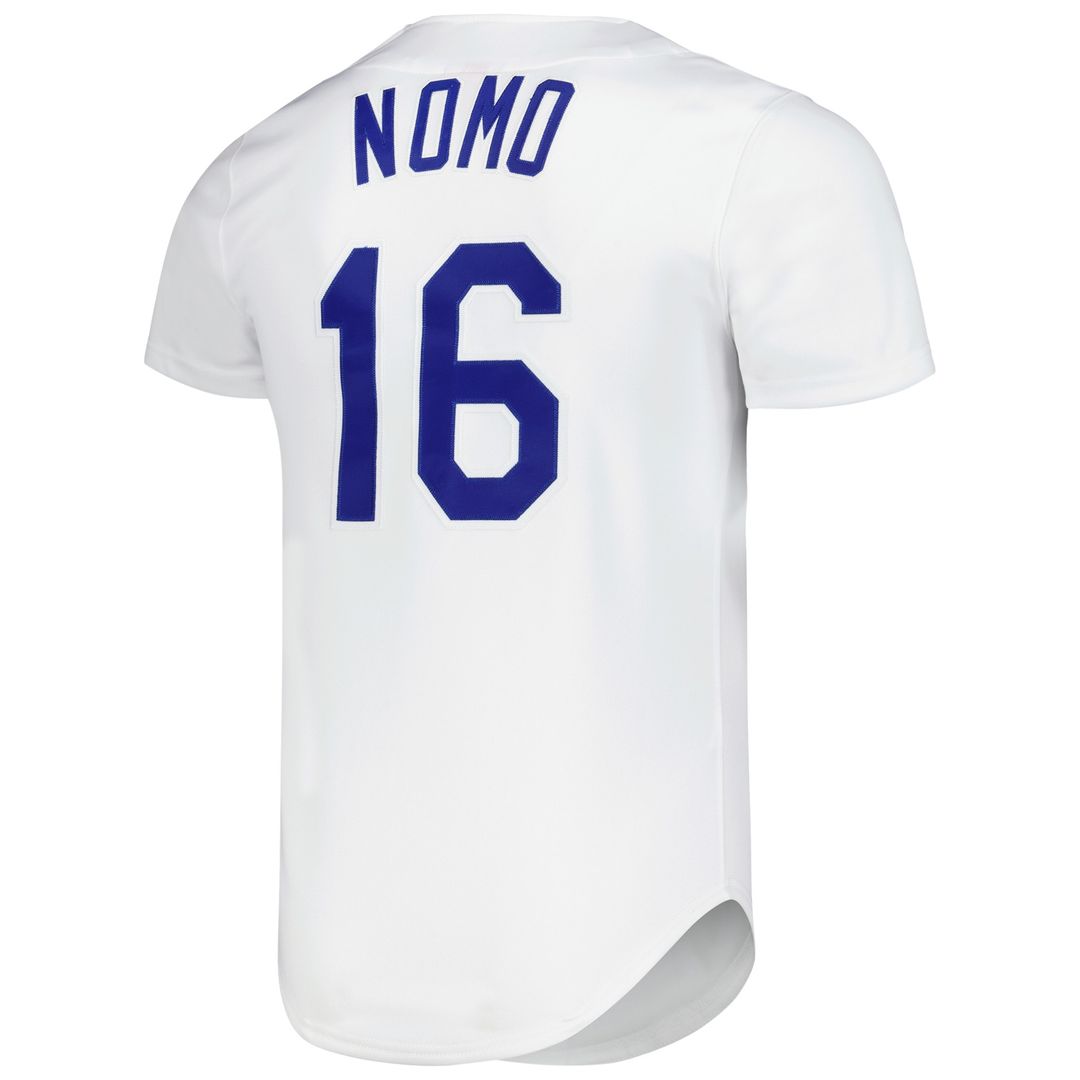 Los Angeles Dodgers Hideo Nomo Mitchell & Ness Cooperstown Authentic Jersey - White Team Jersey Sports Fan Apparel