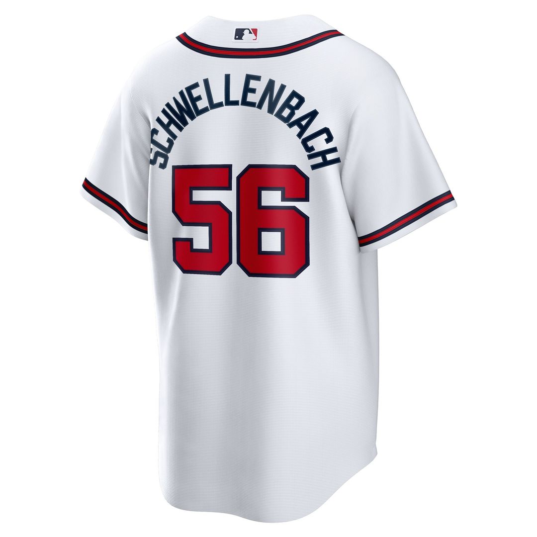 Atlanta Braves Spencer Schwellenbach Nike Home Replica Jersey - White Team Jersey Sports Fan Apparel