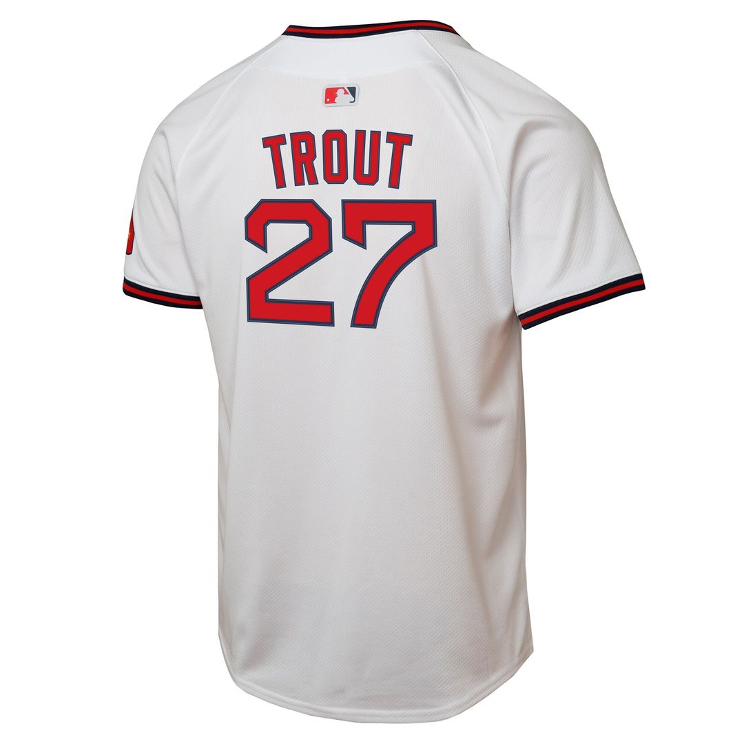 Los Angeles Angels Mike Trout Nike Youth Alternate 2 Limited Player Jersey - White Team Jersey Sports Fan Apparel