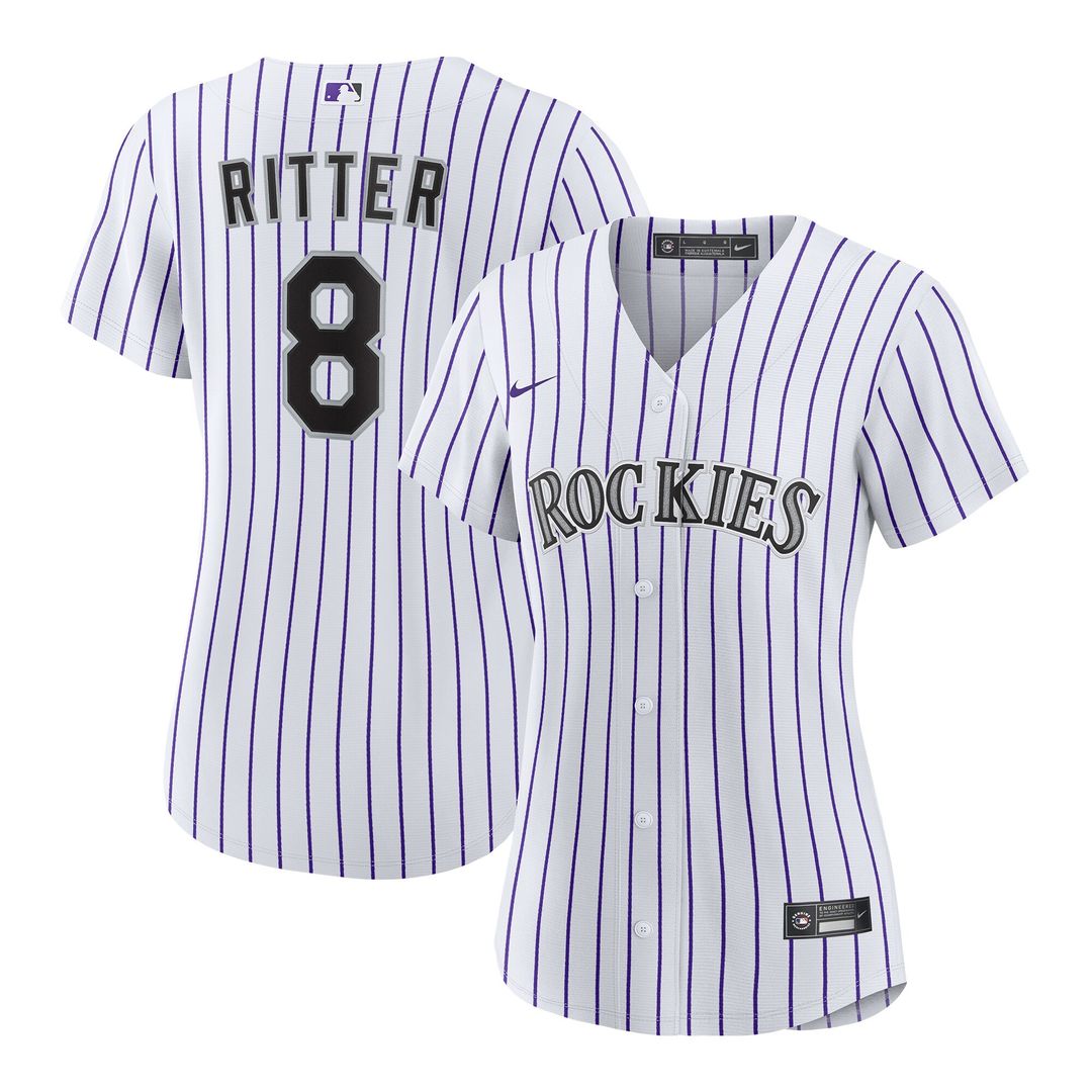 Colorado Rockies Ryan Ritter Nike Women's Home Replica Jersey - White Team Jersey Sports Fan Apparel