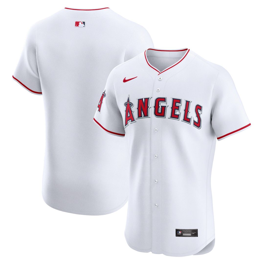 Los Angeles Angels Nike Home Elite Jersey - White Team Jersey Sports Fan Apparel