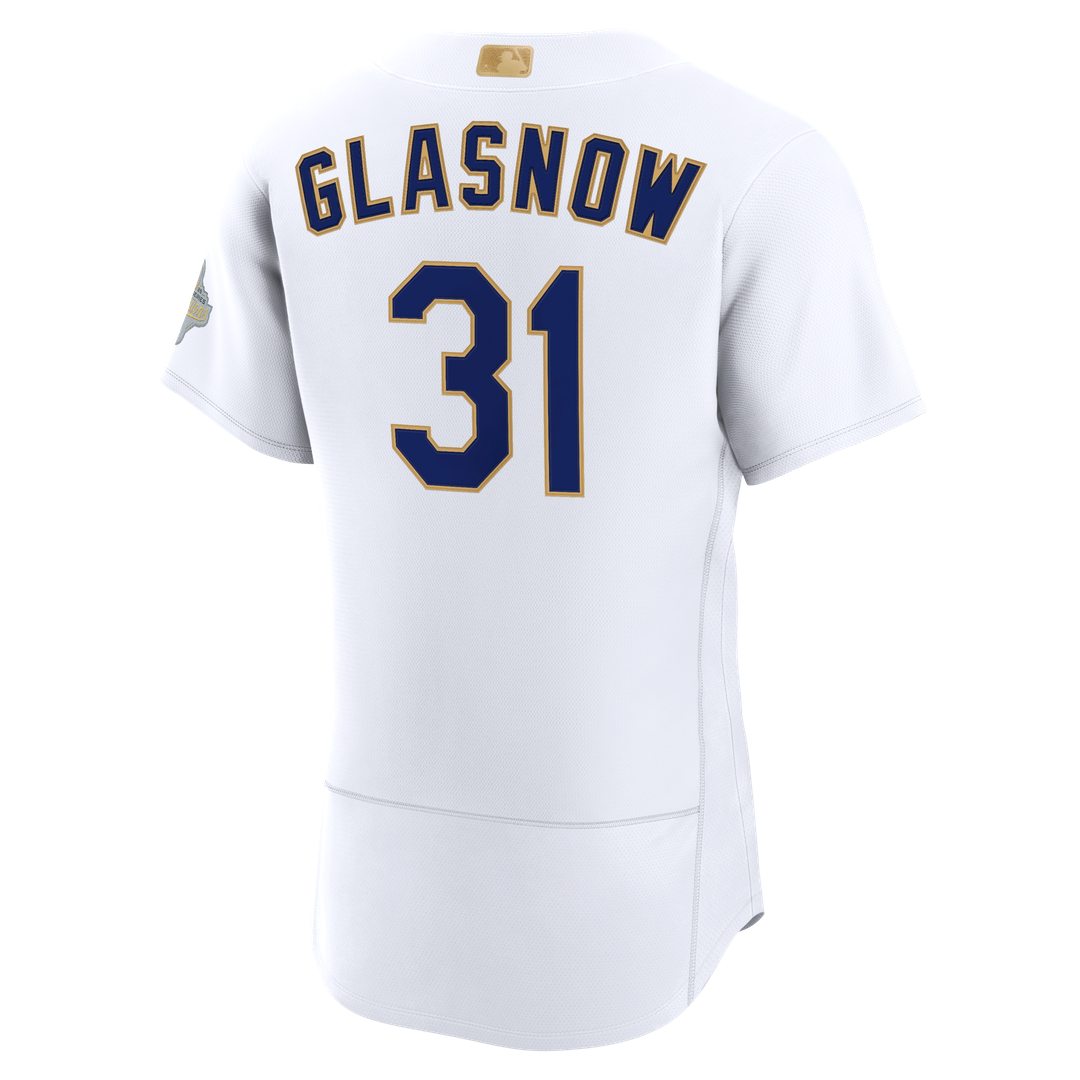 Los Angeles Dodgers Tyler Glasnow Nike 2026 Gold Collection Authentic Jersey - White Team Jersey Sports Fan Apparel