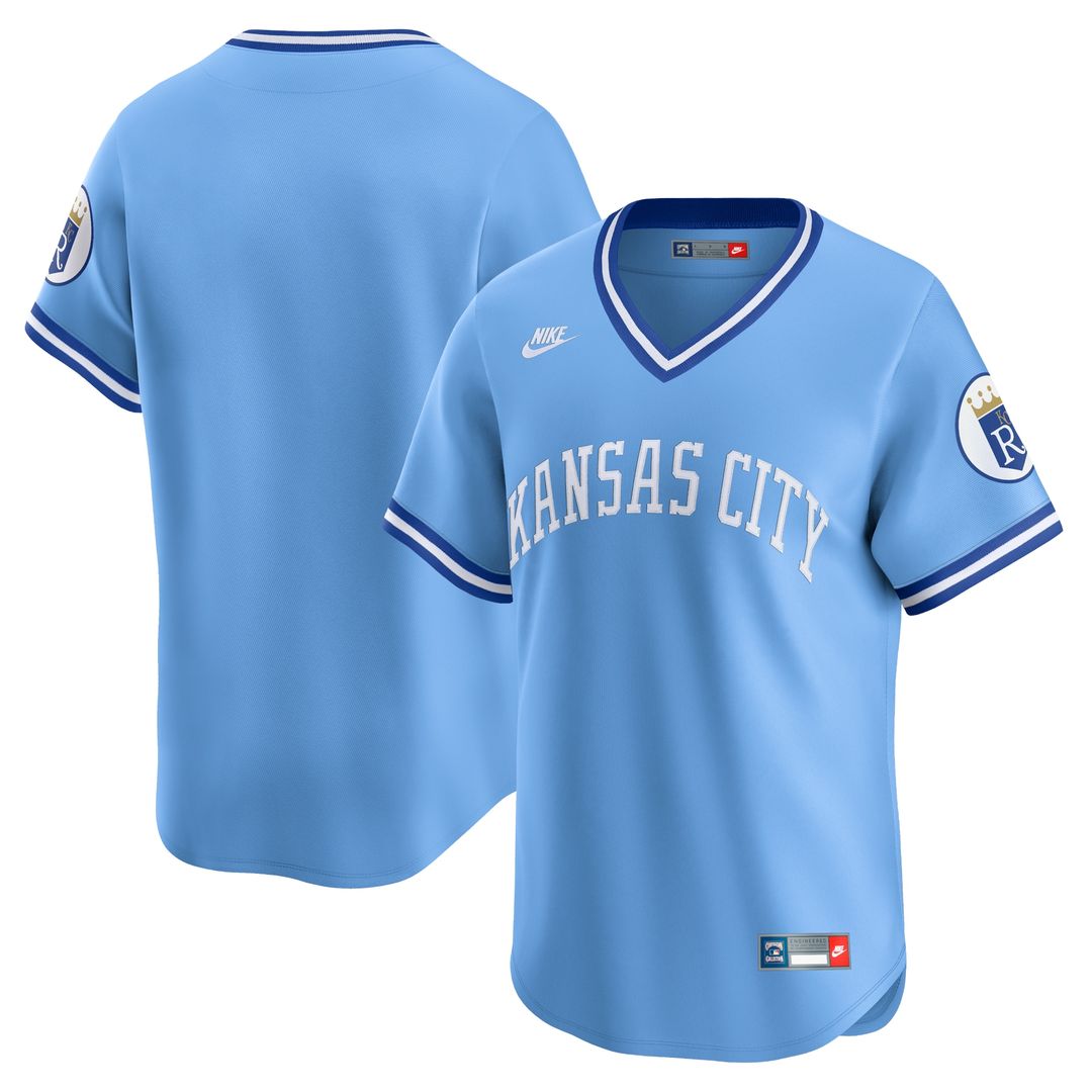 Kansas City Royals Nike Cooperstown Limited Jersey - Light Blue Team Jersey Sports Fan Apparel