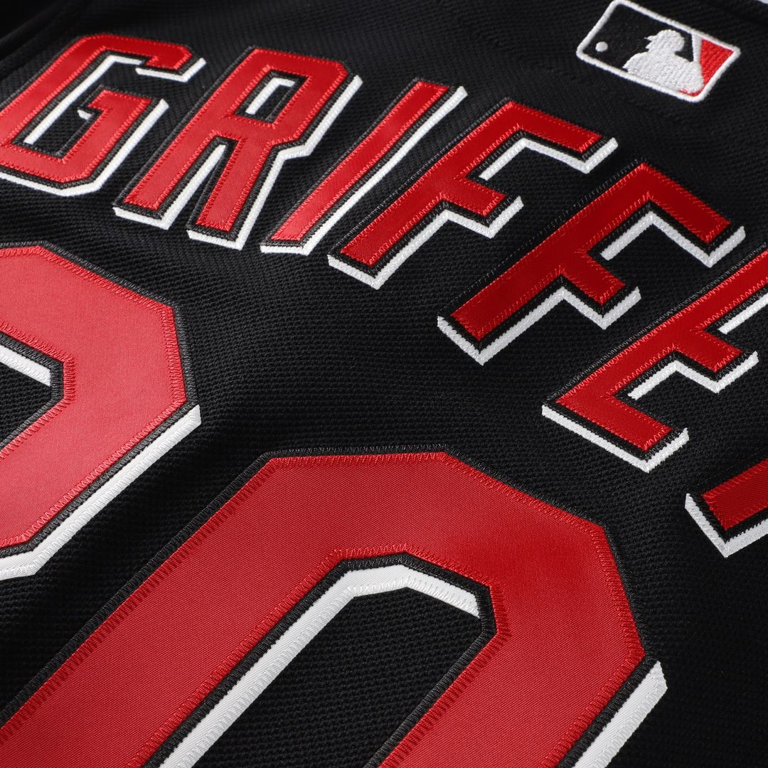 Cincinnati Reds Ken Griffey Jr. Mitchell & Ness Cooperstown Authentic Mesh Batting Practice Jersey - Black Team Jersey Sports Fan Apparel