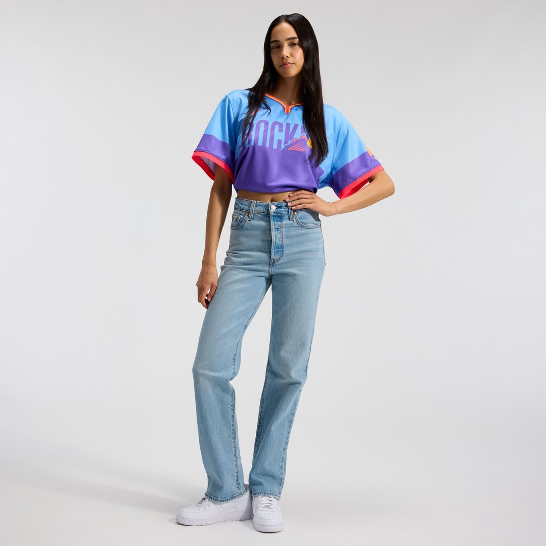Colorado Rockies Nike Women's 2025 City Connect Limited Jersey - Purple/Light Blue Team Jersey Sports Fan Apparel