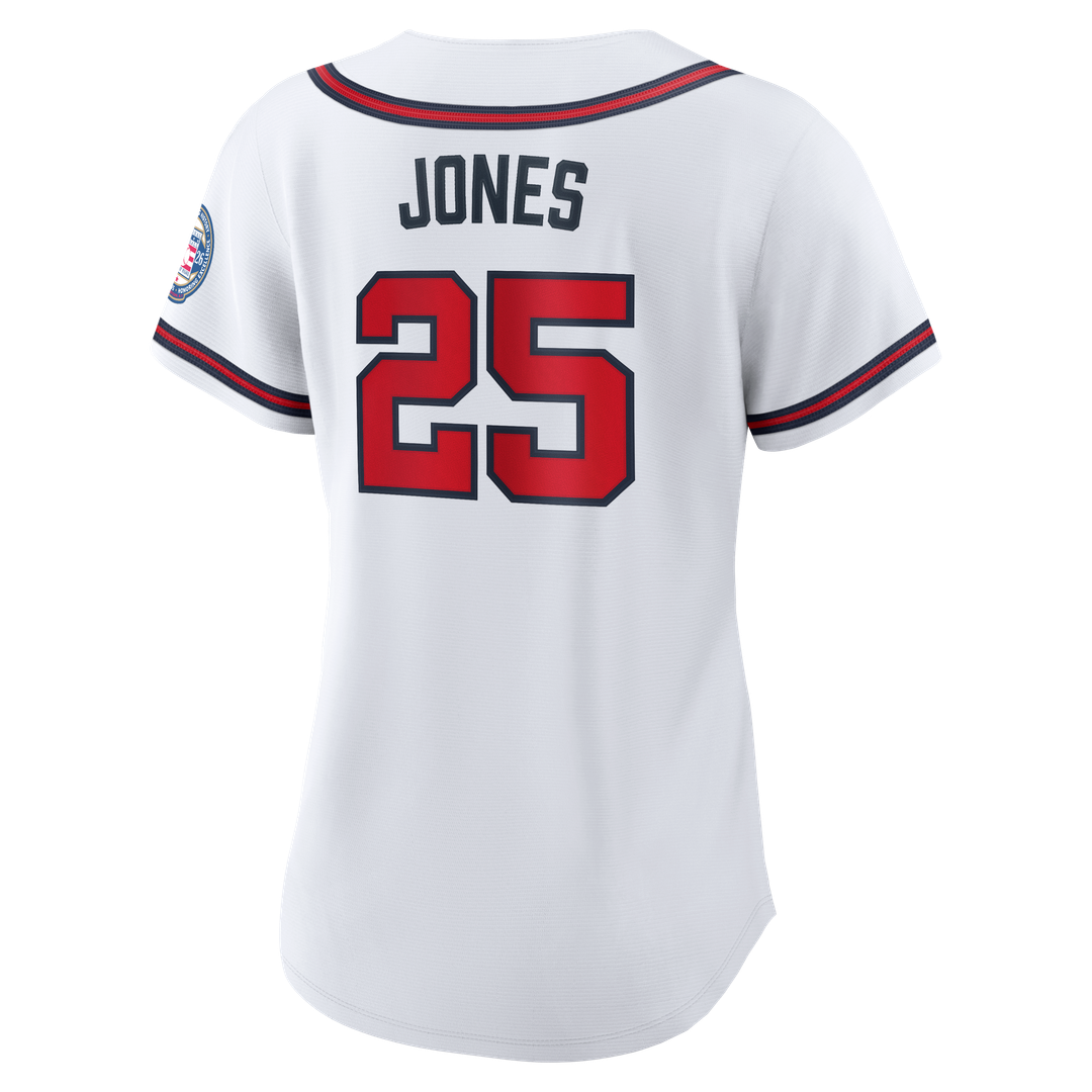 Atlanta Braves Andruw Jones Nike Women's 2026 Baseball Hall of Fame Retired Player Replica Jersey - White Team Jersey Sports Fan Apparel