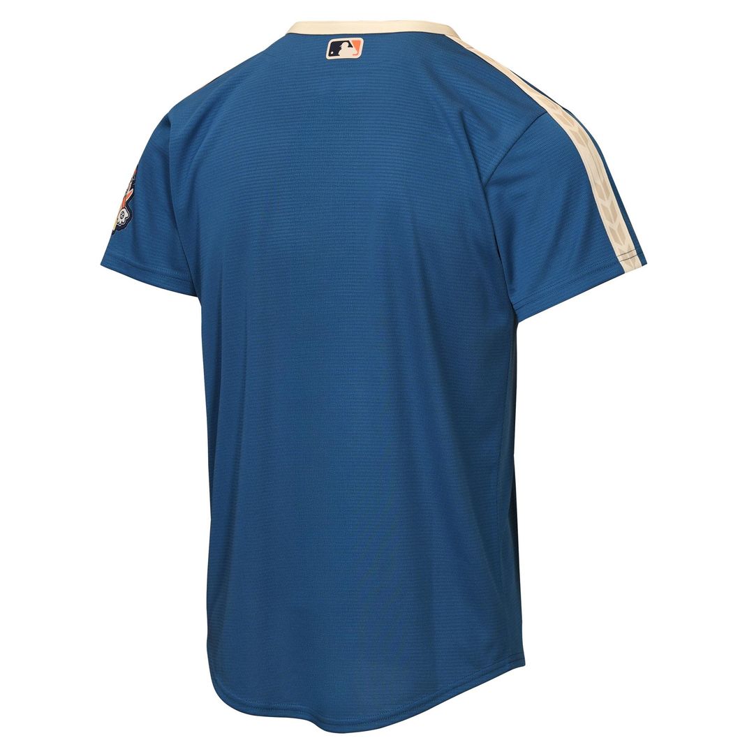 Milwaukee Brewers Nike Youth 2026 City Connect Stadium Jersey - Mineral Blue Team Jersey Sports Fan Apparel