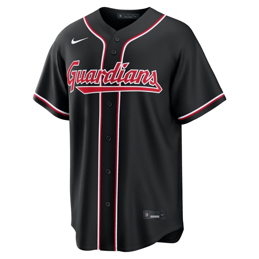 Cleveland Guardians Nike Fashion Replica Black Out Jersey Team Jersey Sports Fan Apparel