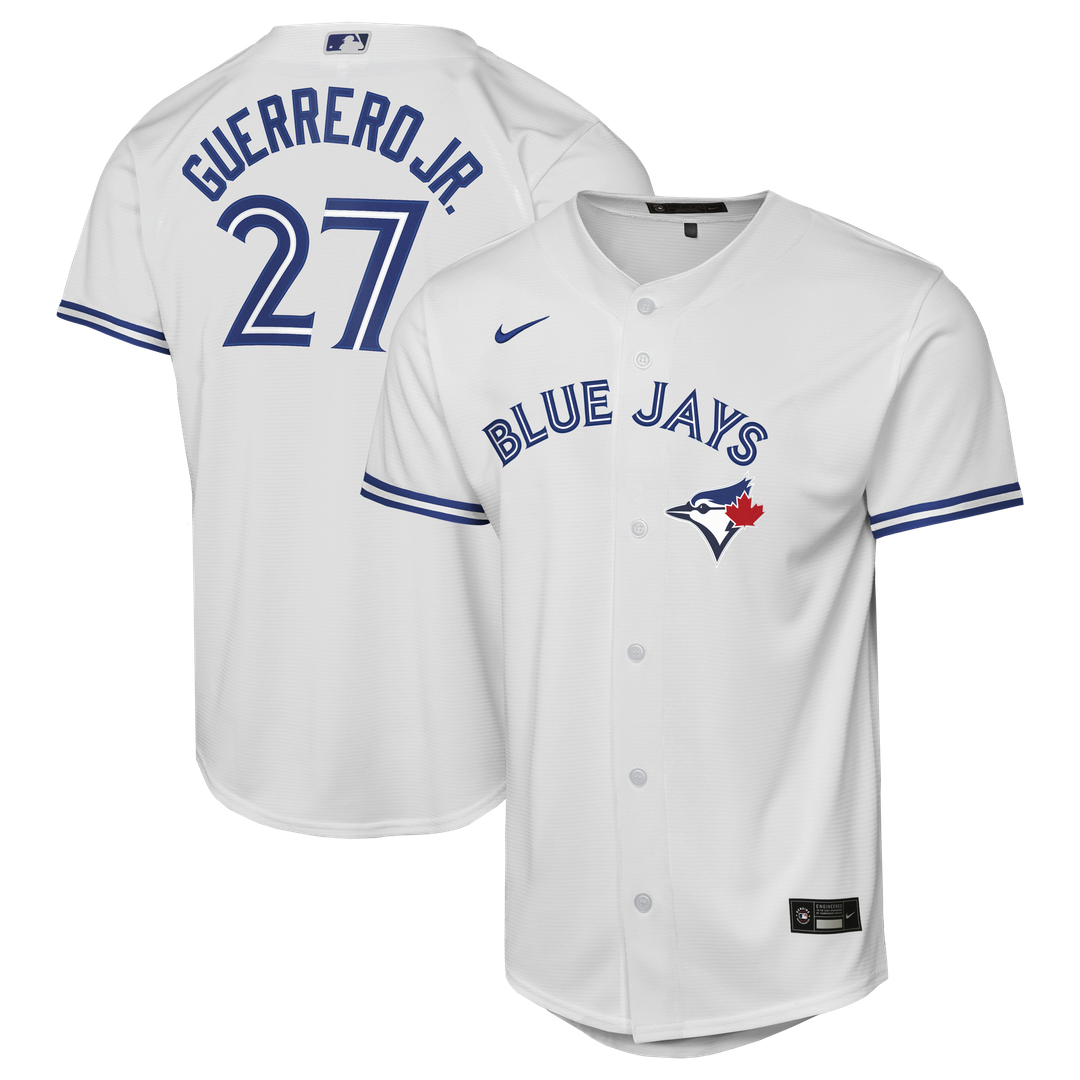 Toronto Blue Jays Vladimir Guerrero Jr. Nike Youth Home Baseline Jersey - White Team Jersey Sports Fan Apparel
