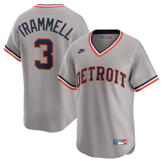 Detroit Tigers Alan Trammell Nike Cooperstown Limited Jersey - Gray Team Jersey Sports Fan Apparel