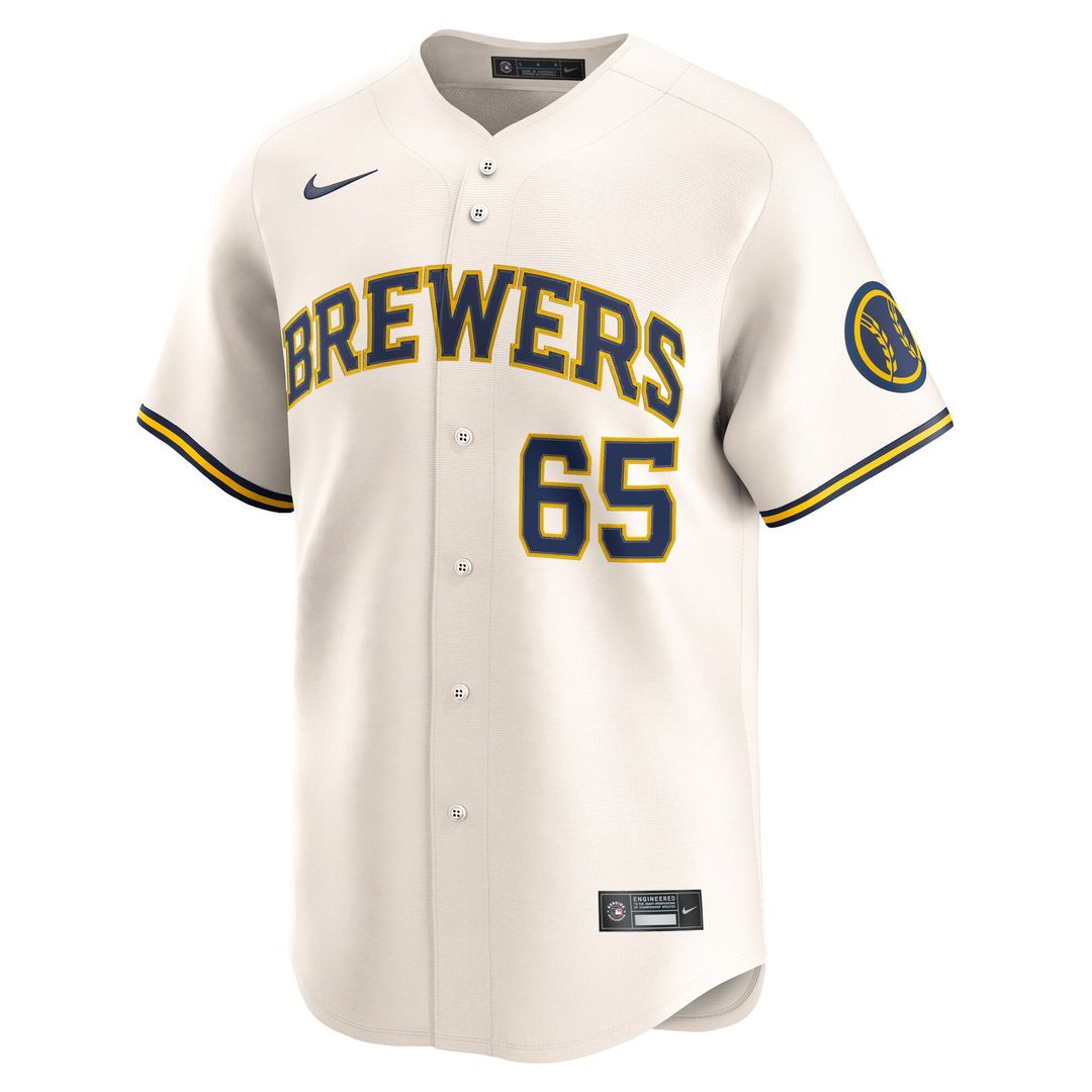 Milwaukee Brewers Nestor Cortes Nike Home Limited Player Jersey - Cream Team Jersey Sports Fan Apparel