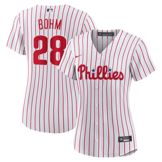 Philadelphia Phillies Alec Bohm Nike Women's Home Replica Jersey - White Team Jersey Sports Fan Apparel