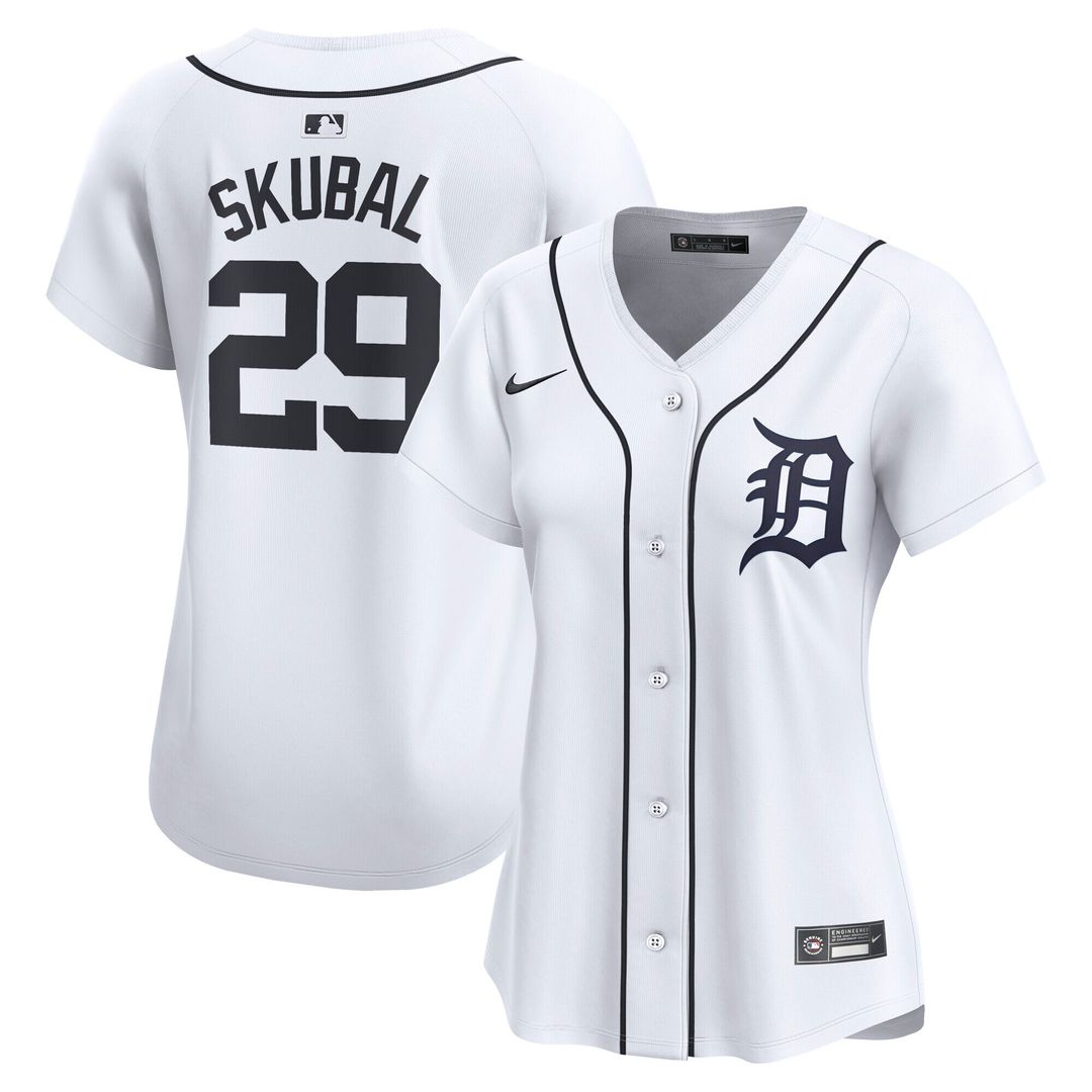 Detroit Tigers Tarik Skubal Nike Women's Limited Player Jersey - White Team Jersey Sports Fan Apparel