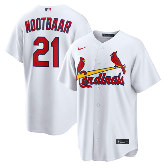 St. Louis Cardinals Lars Nootbaar Nike Home Replica Jersey - White Team Jersey Sports Fan Apparel