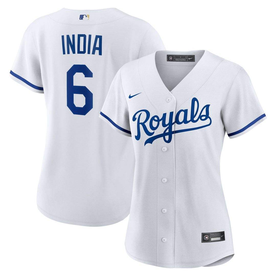 Kansas City Royals Jonathan India Nike Women's Home Replica Jersey - White Team Jersey Sports Fan Apparel