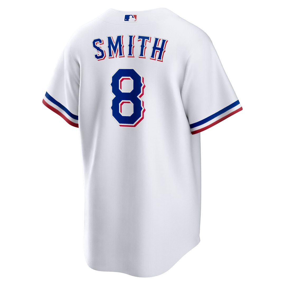 Texas Rangers Josh Smith Nike Home Replica Jersey - White Team Jersey Sports Fan Apparel