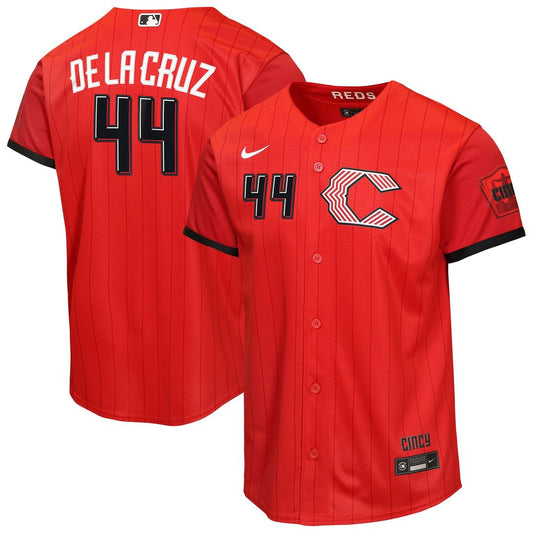 Cincinnati Reds Elly De La Cruz Nike Youth 2026 City Connect Stadium Jersey - Red Team Jersey Sports Fan Apparel