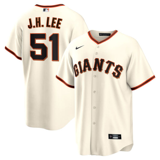 San Francisco Giants Jung Hoo Lee Nike Home Replica Player Jersey - Cream Team Jersey Sports Fan Apparel