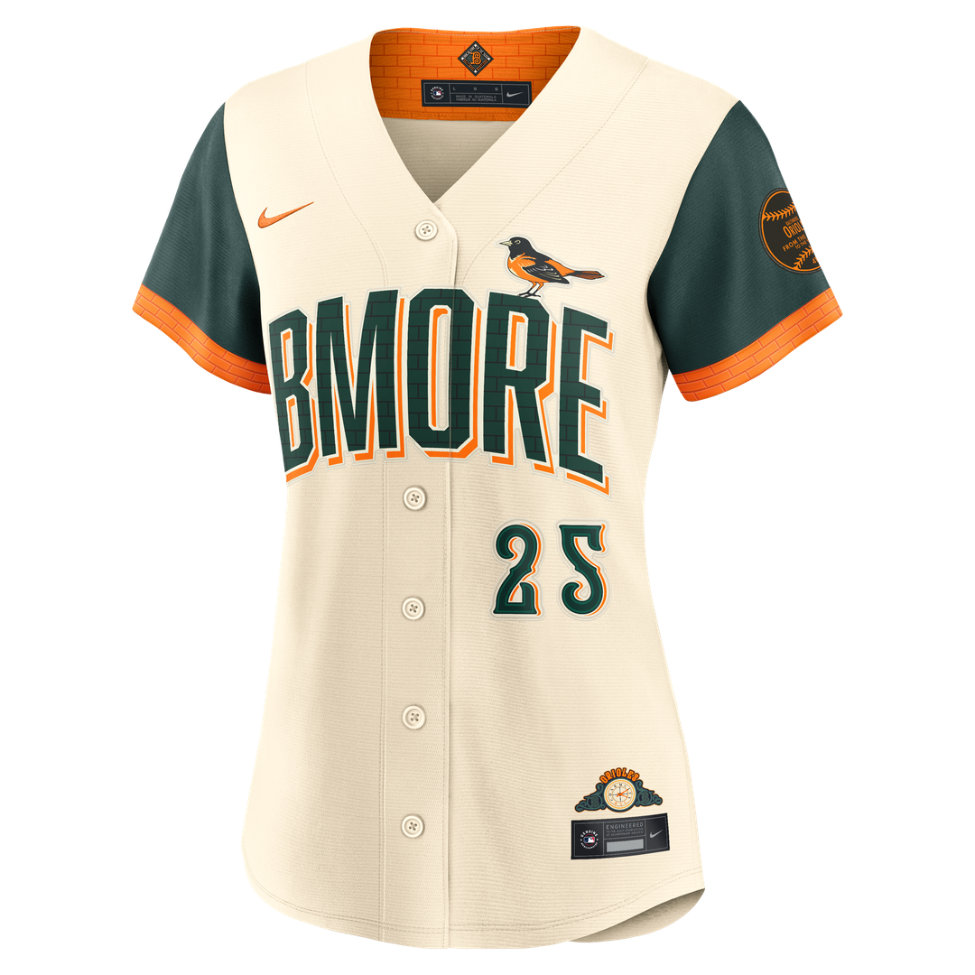 Baltimore Orioles Pete Alonso Nike Women's 2026 City Connect Stadium Jersey - Cream Team Jersey Sports Fan Apparel