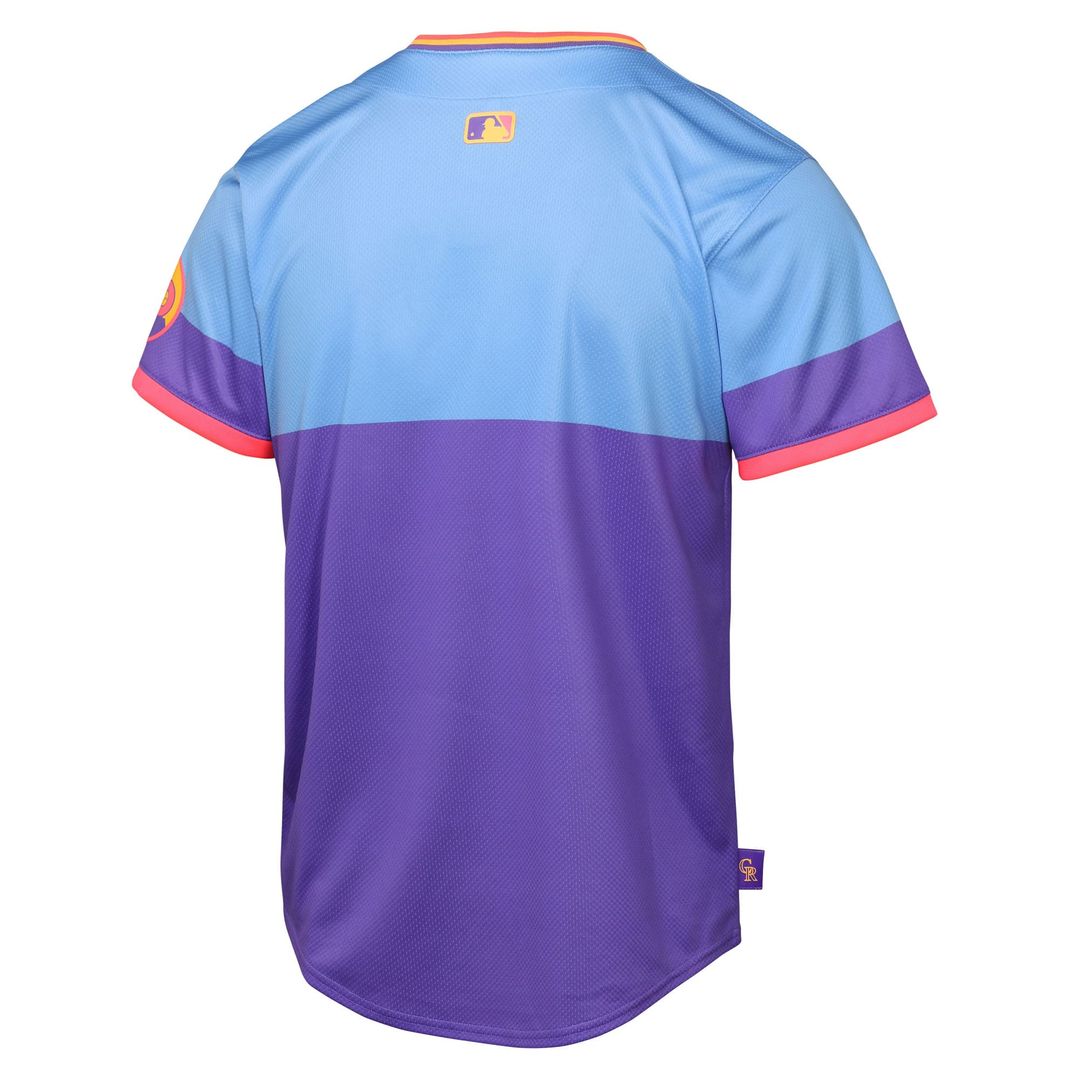Colorado Rockies Nike Youth 2025 City Connect Limited Jersey - Purple/Light Blue Team Jersey Sports Fan Apparel