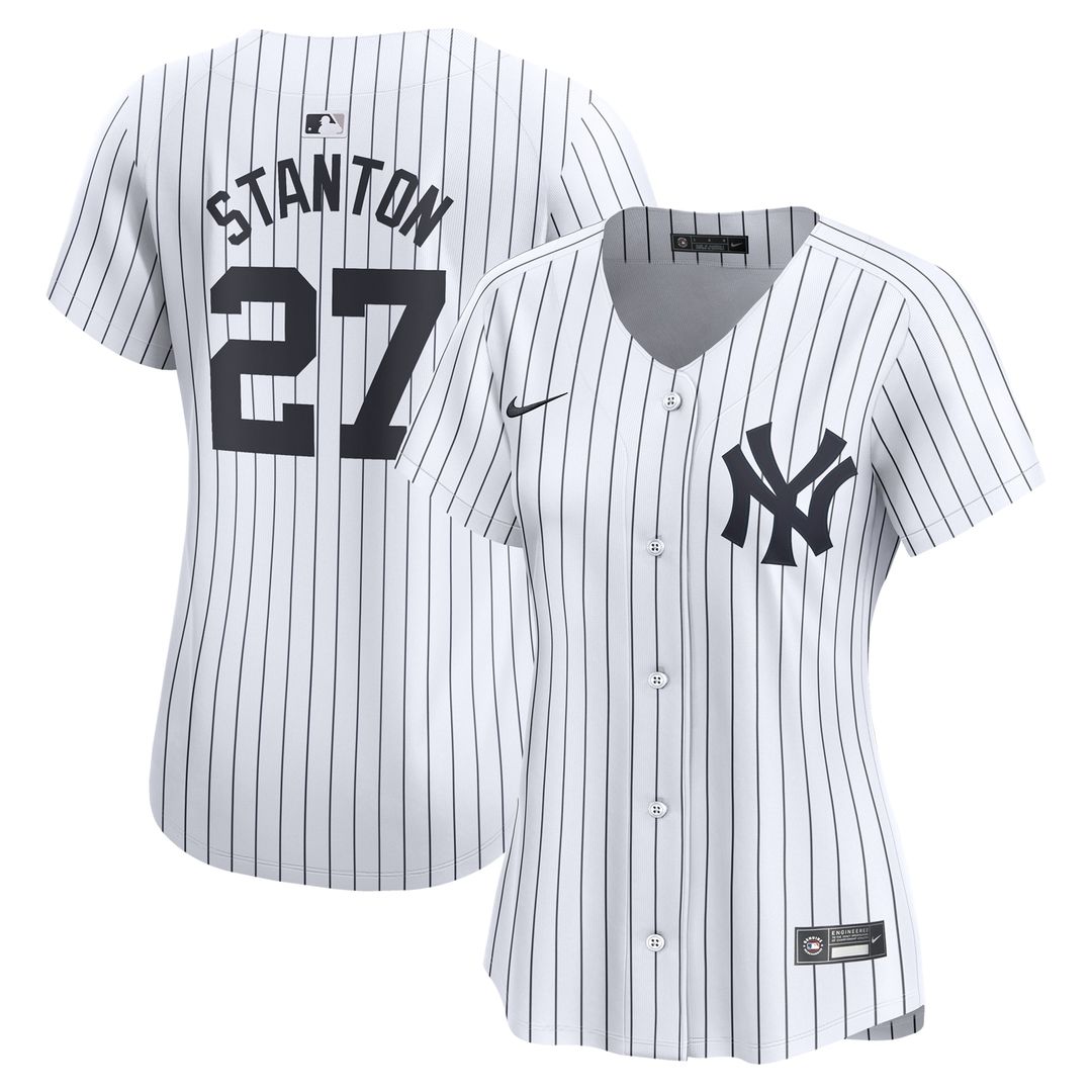 New York Yankees Giancarlo Stanton Nike Women's Home Limited Player Jersey - White Team Jersey Sports Fan Apparel