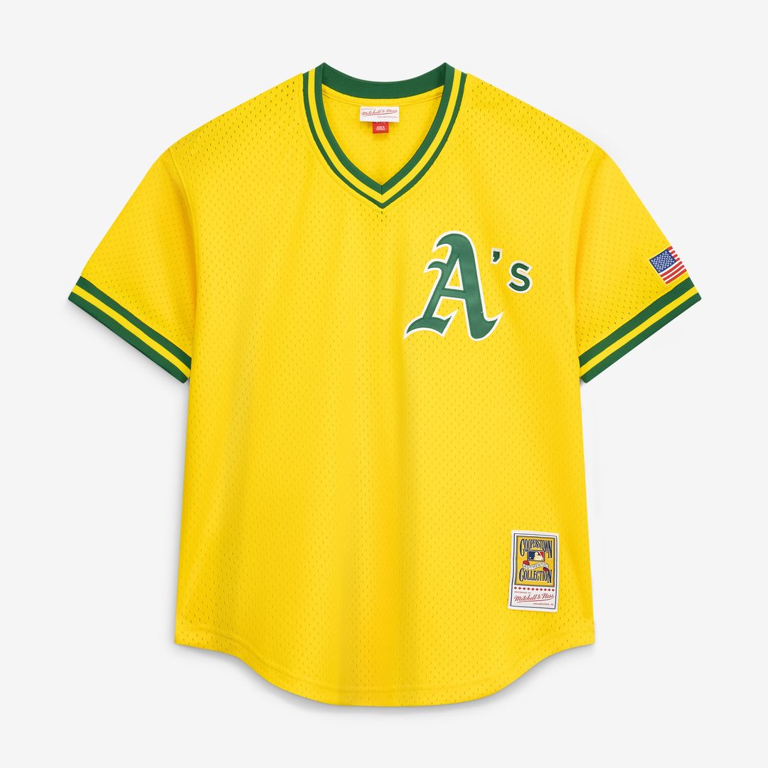 Athletics Mark McGwire Mitchell & Ness Authentic Batting Practice Jersey - Gold Team Jersey Sports Fan Apparel