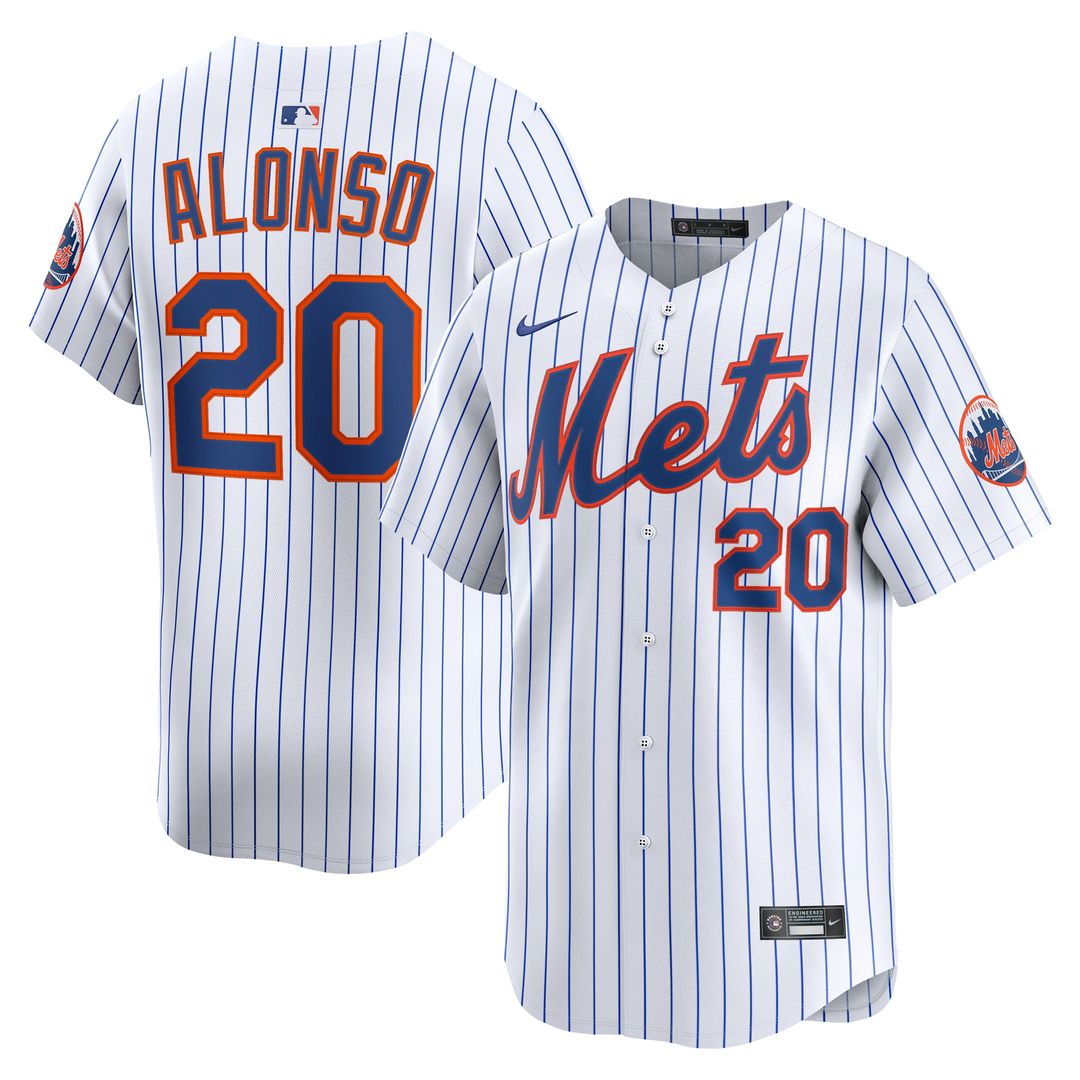 New York Mets Pete Alonso Nike Home Limited Jersey - White Team Jersey Sports Fan Apparel