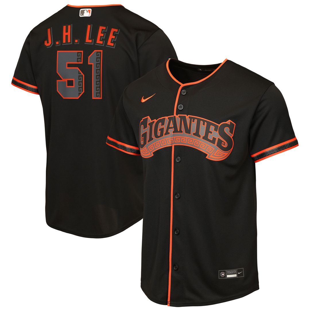 San Francisco Giants Jung Hoo Lee Nike Youth Alternate 2 Replica Jersey - Black Team Jersey Sports Fan Apparel