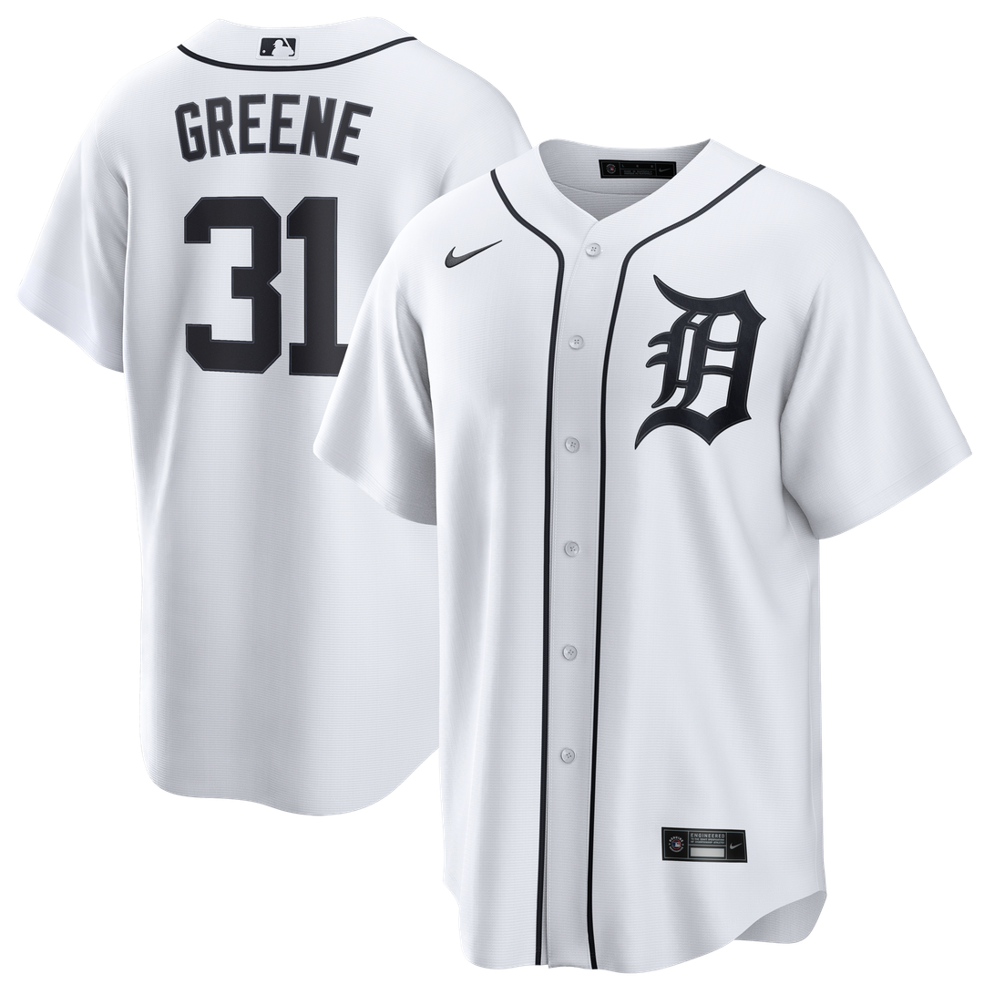 Detroit Tigers Riley Greene Nike Home Replica Jersey - White Team Jersey Sports Fan Apparel