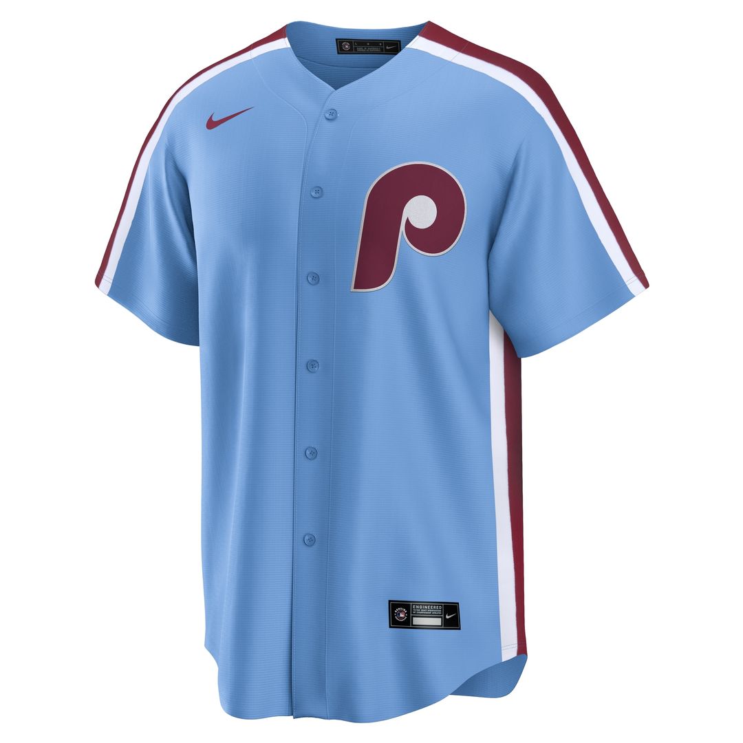 Philadelphia Phillies Kyle Schwarber Nike Alternate, 1st Replica Jersey - Light Blue Team Jersey Sports Fan Apparel