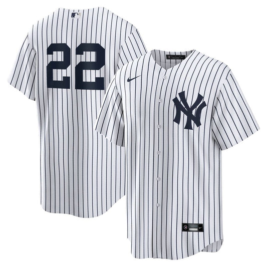 New York Yankees Ben Rice Nike Home Replica Jersey - White Team Jersey Sports Fan Apparel
