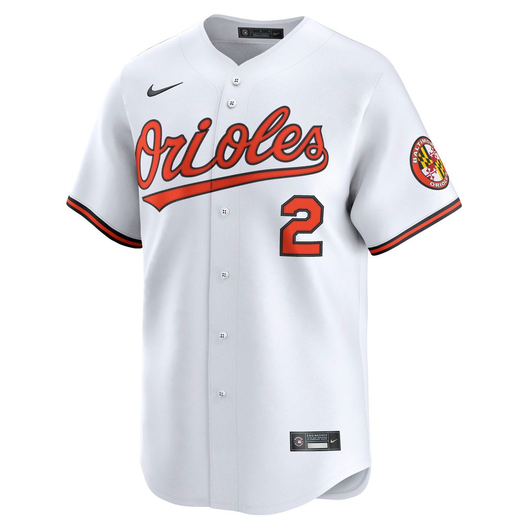 Baltimore Orioles Gunnar Henderson Nike Home Limited Player Jersey - White Team Jersey Sports Fan Apparel