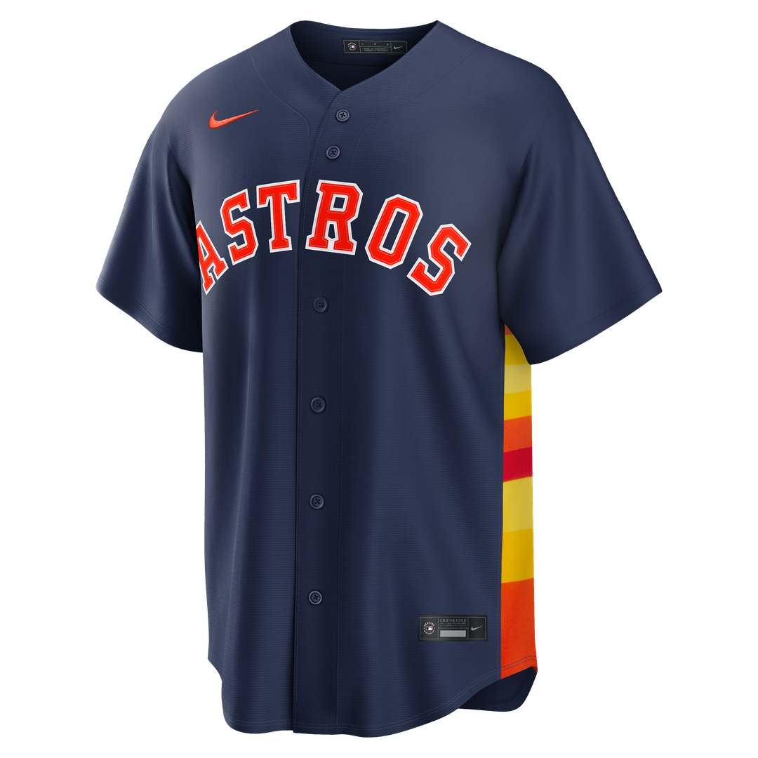 Houston Astros Jose Altuve Nike Alternate 2 Replica Jersey - Navy Team Jersey Sports Fan Apparel