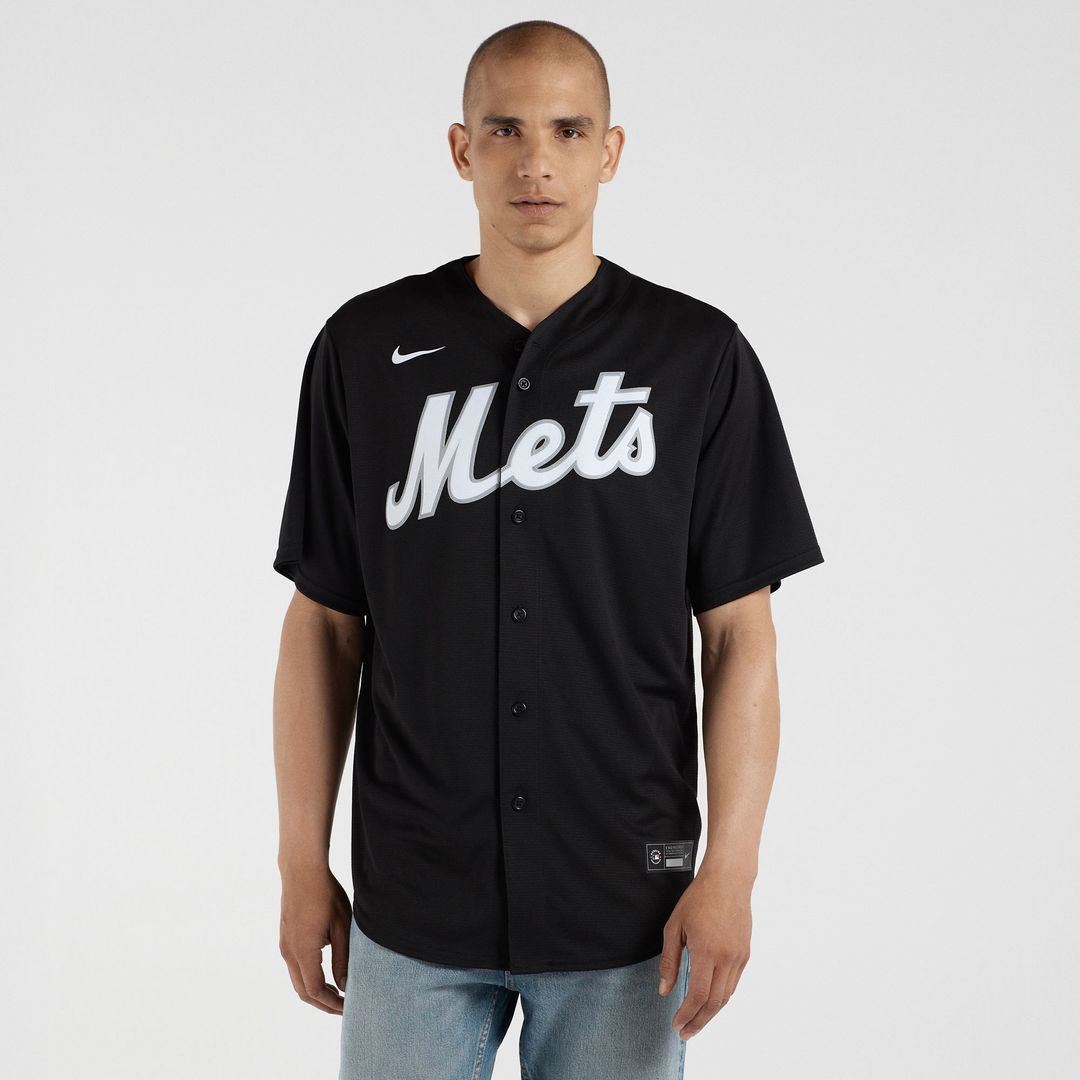 New York Mets Francisco Lindor Nike Replica Player Jersey - Black Team Jersey Sports Fan Apparel