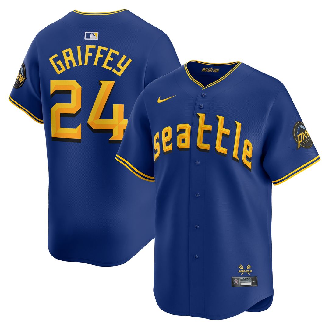 Seattle Mariners Ken Griffey Jr. Nike City Connect Retired Limited Player Jersey - Royal Team Jersey Sports Fan Apparel