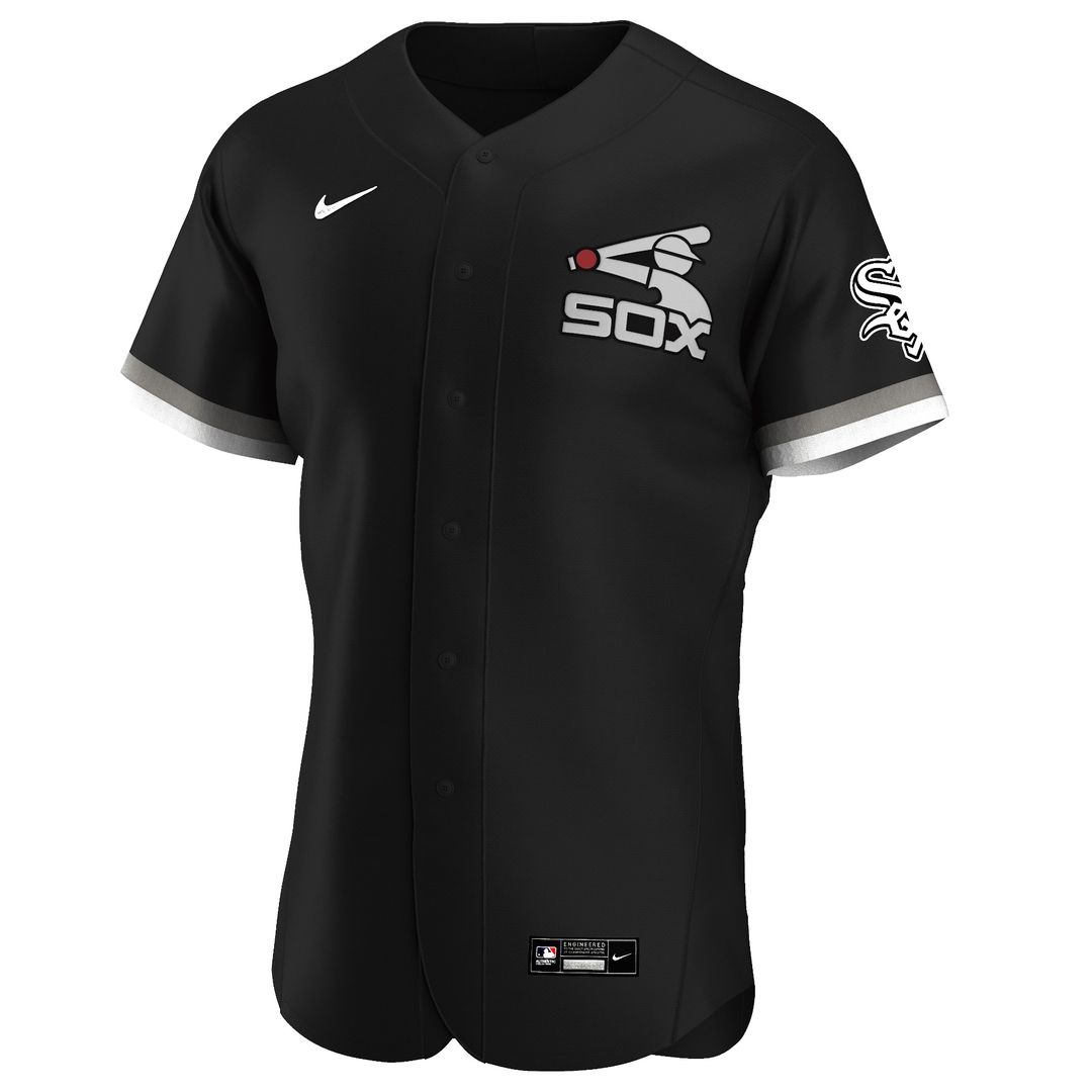 Chicago White Sox Nike Alternate Authentic Team Jersey - Black Team Jersey Sports Fan Apparel
