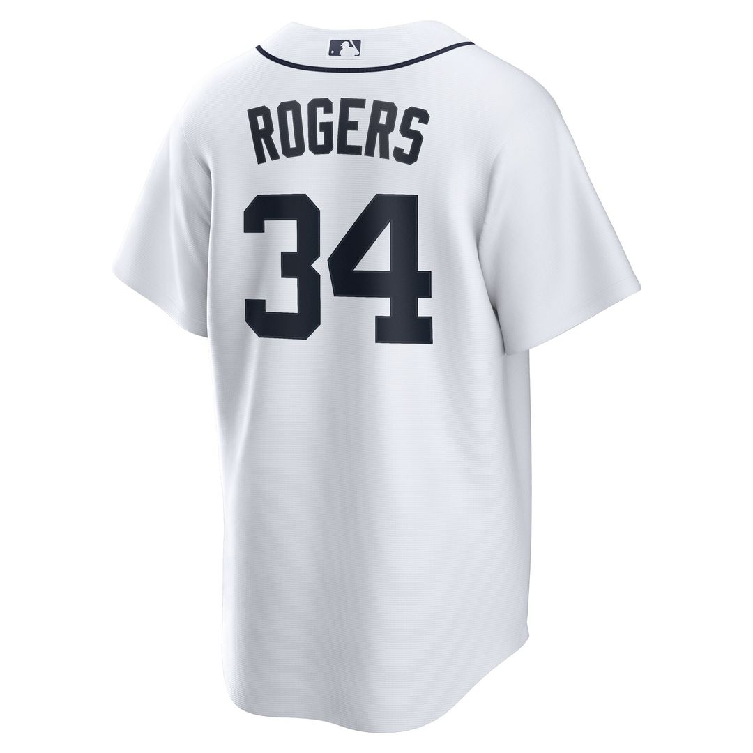 Detroit Tigers Jake Rogers Nike Home Replica Jersey - White Team Jersey Sports Fan Apparel