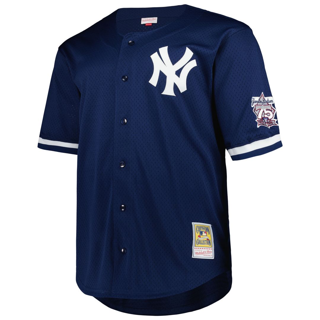 New York Yankees Derek Jeter Mitchell & Ness Big & Tall Cooperstown Mesh Batting Practice Jersey - Navy Team Jersey Sports Fan Apparel