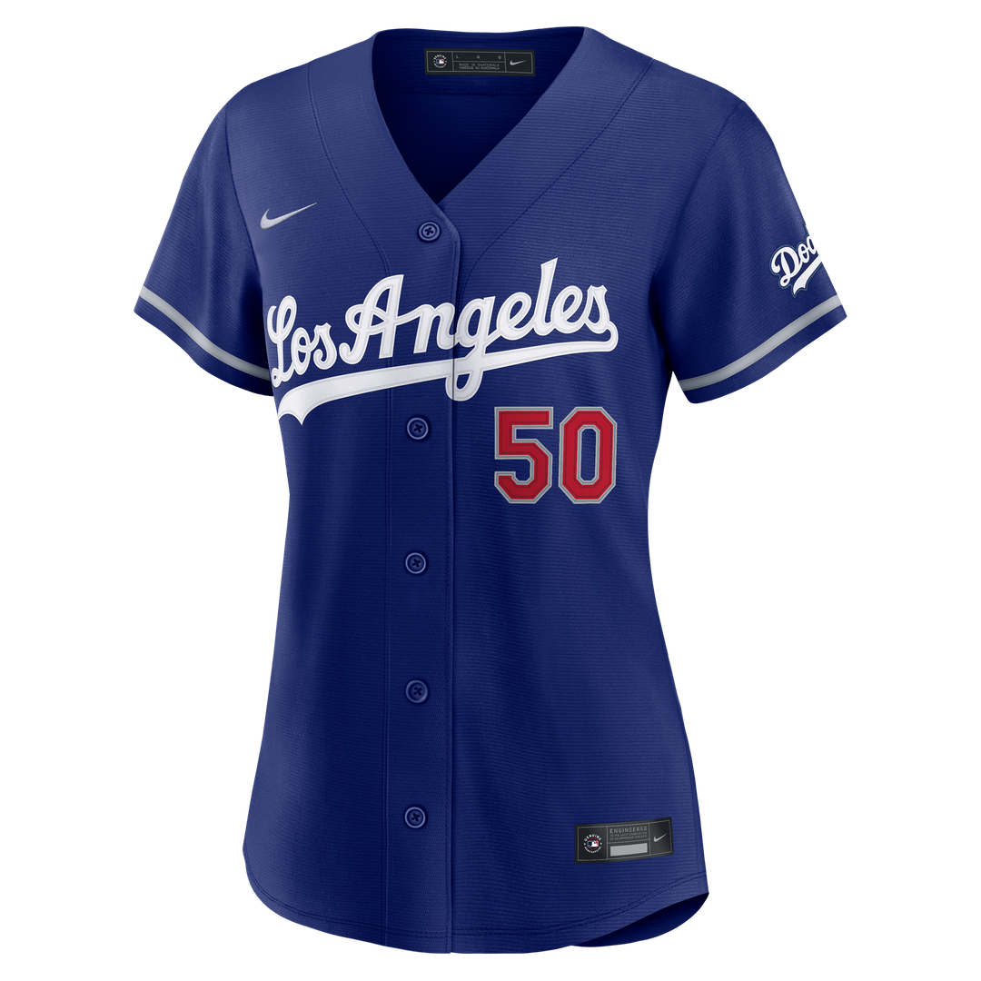 Los Angeles Dodgers Mookie Betts Nike Women's Alternate Stadium Jersey - Royal Team Jersey Sports Fan Apparel