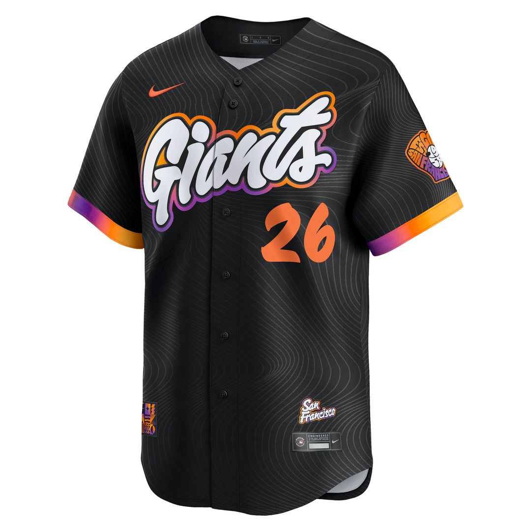San Francisco Giants Matt Chapman Nike 2025 City Connect Limited Jersey - Anthracite Team Jersey Sports Fan Apparel