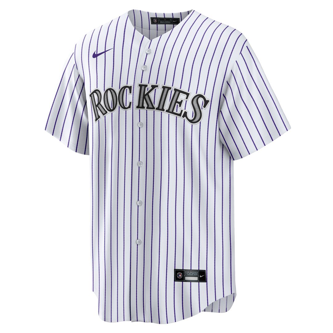 Colorado Rockies Nike Home Blank Replica Jersey - White Team Jersey Sports Fan Apparel