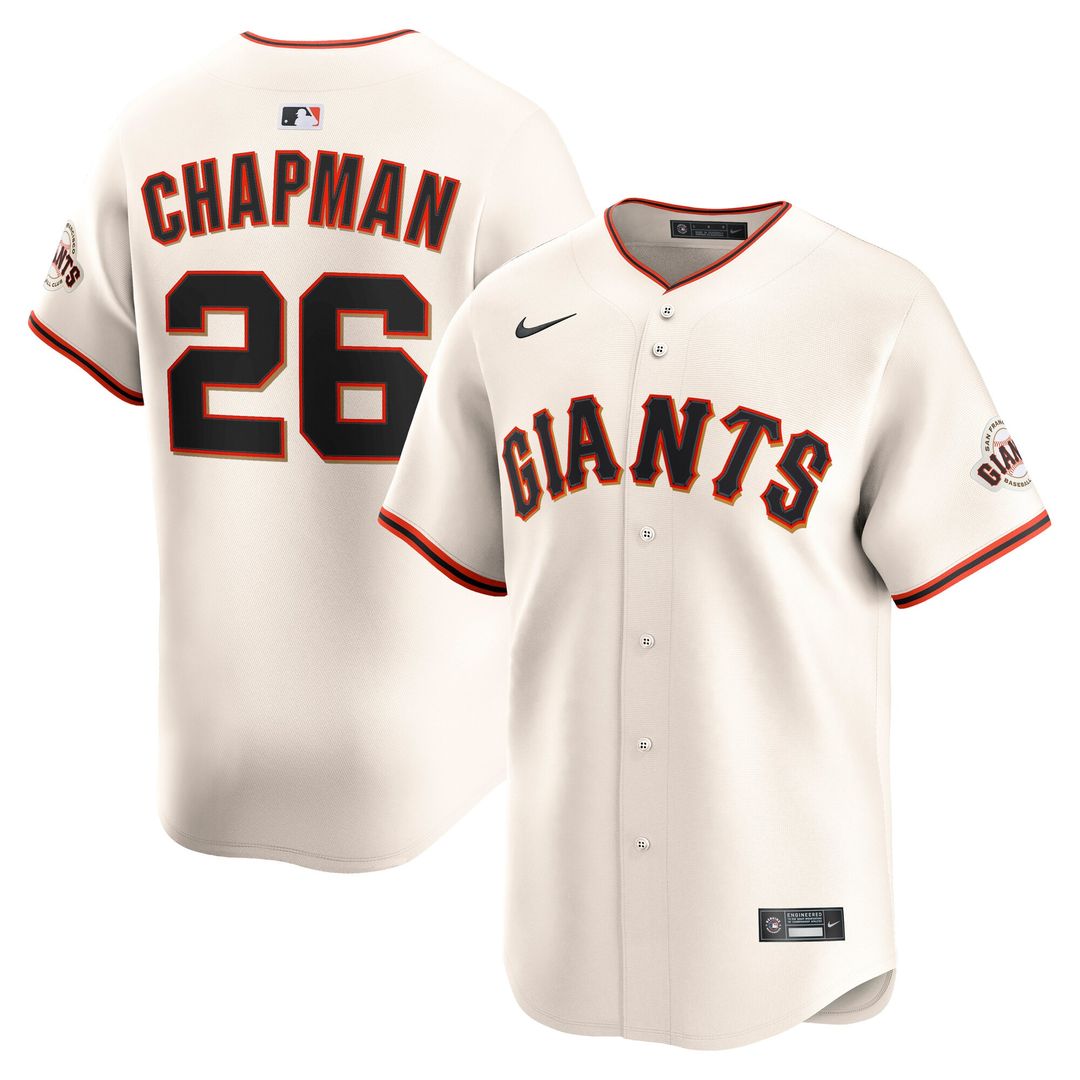 San Francisco Giants Matt Chapman Nike Home Limited Player Jersey - Cream Team Jersey Sports Fan Apparel